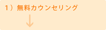 １）無料カウンセリング